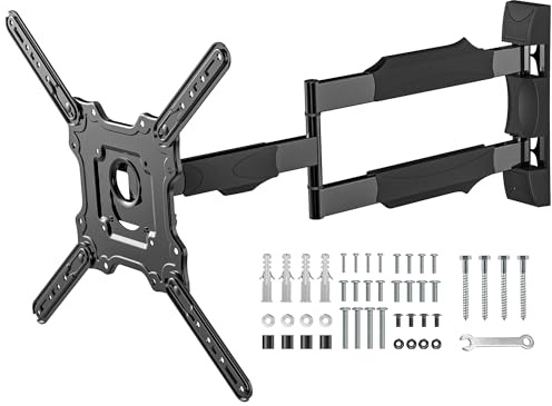 Long Reach TV Wall Bracket for 26-55 Inch TVs, Corner TV Bracket up to 35kg | 720mm Full Motion Universal Long Arm TV Wall Mount with Swivel, Rotate and Tilt, Max VESA 400x400mm