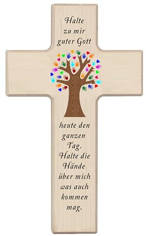 Kaltner Präsente Geschenkidee - Kinderkreuz Kreuz Kinder mit Lebensbaum