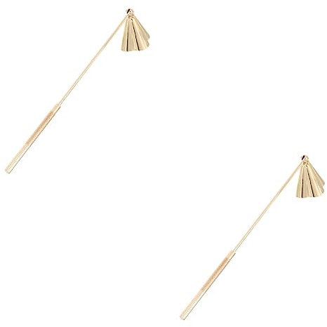 STOBAZA 2stücke Edelstahl Kerzenlöscher Mit Langem Griff Effektives Werkzeug Zum Sicheren Auslöschen Von Duftkerzen Aromakerzen Und Mehr Elegantes Design Für Zuhause Hochzeiten Und