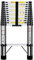 HUIYOPU 3,8m échelle Télescopique, échelle Portable en Acier Inoxydable, Hauteur Télescopique Réglable, Charge Max 150kg, pour la Maison, L'EntrepôT, L'ExtéRieur