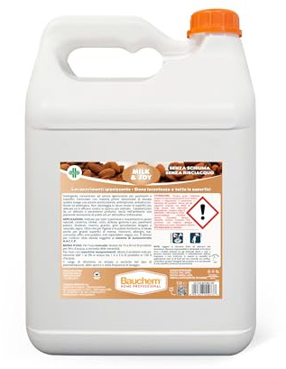 Bauchem Detergente Pavimenti Milk & Joy per Robot, Macchine Lavapavimenti e Manuale, Auto Lucidante e Anti Impronta 5 L