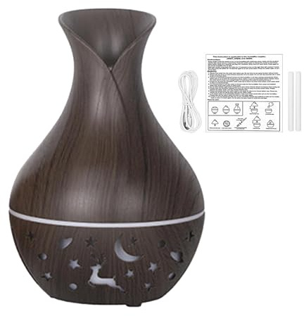 Scented Mist Diffuser, Aromatherapy Vase Diffuser, Fragrance Humidifier, 200ml Essential Oil Diffuser for Relaxation, Stylish Desktop Diffuser for Home, Yoga, Spa, Or Studio Use 3.94x3.94x5.79 inches