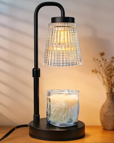 Banbanda Candle Warmer Lamp with Timer: Mothers Day Gifts, Birthday Gifts for Women, House Warming Gifts New Home Decor – Height Adjustable Candle Lamp - with 2 Bulbs