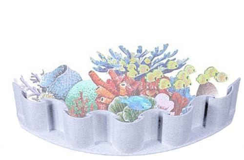 Barrière de substrat d'aquarium, séparateur de substrat d'aquarium, décoratif pour séparer les couches dans les aquariums et terrariums (différentes tailles), séparateur de couche de terrarium