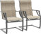 UDPATIO 2er Set Gartenstühle, Gartenstuhl Hochlehner für Terrasse, Balkonstühle 160kg Belastbar, Wetterfest, Terrassenstuhl, Gartensessel, (Beige)