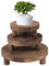Lansls Lot De 3 Supports Ronds En Bois Pour Plantes, 3 Tailles, Pot De Fleurs, Petit Support De Présentation, Petit Tabouret En Bois Pour Plantes，Pour La Maison, La Cuisine, La Terrasse