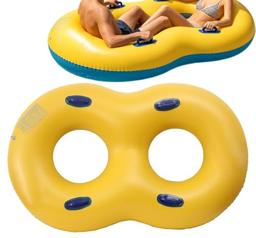 Balsa de Natación Inflable - Salón de Piscina 140x89cm, Isla de Ocio Náutico | Aplicación ligera de Plataforma de Confort de Ocio Acuático de Verano, Experiencia de Relajación en la Zona de