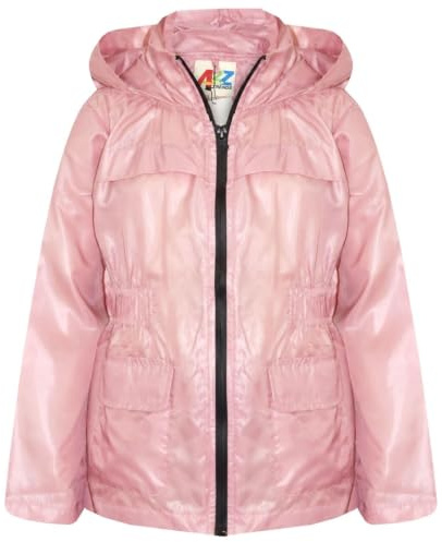 A2Z 4 kids przeciwdeszczowe dla dzieci Wiatrówka Wodoodporna - Raincoat Jacket 448 Baby Pink 11-12