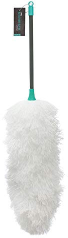 JVL Lightweight Flexible Microfibre Duster with Pole, Turquoise/Grey