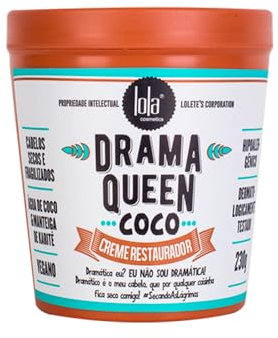 Lola Cosmetics - Mascarilla Capilar No Drama - Nutrición Intensiva de Coco - Fácil Aplicación - Ideal para Resultados Óptimos - 230 g