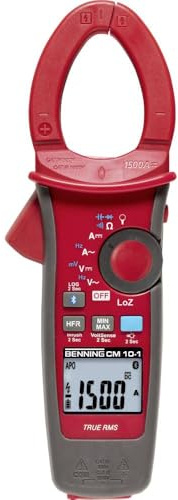 Benning CM 10-1 Stromzange digital Datenlogger CAT IV 600V Anzeige (Counts): 6000