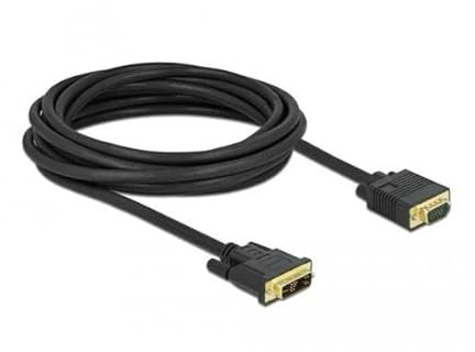 Delock Cable DVI 12+5 Macho a VGA Macho 5 m