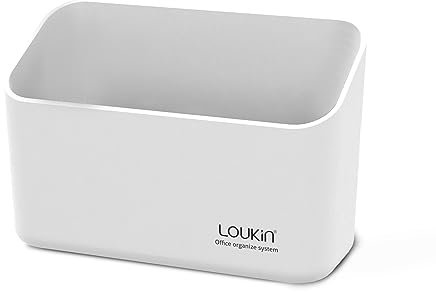 loukin Magnetischer Marker-Halter, trocken abwischbarer Marker-Halter, Fernbedienungshalter, magnetischer Aufbewahrungs-Organizer für Whiteboard oder Kühlschränke (weiß)