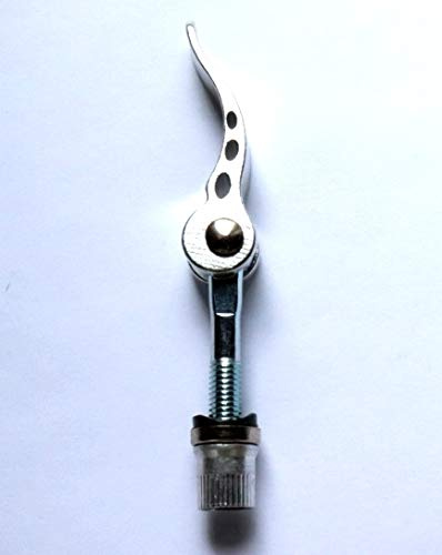 CarbonEnmy 2 ST Schnellspanner M8x55 mm Sattelklemme Schnellverschluss aus Aluminium 6061-T6 Quick-Release (Silber)