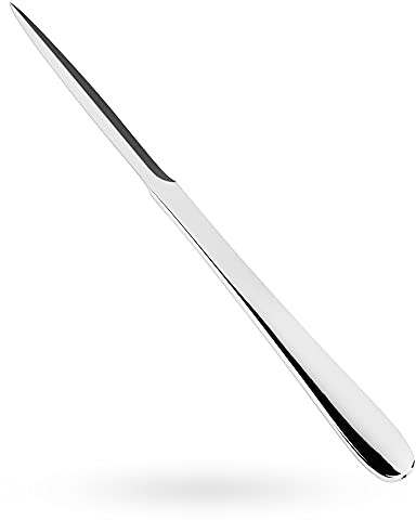 MUSROD Minimalist Design 9 Silver Metal Letter Opener with Secure Double Edged Blades and Ergonomic Long Handle, Letter Opener Paper Knife Tool Letter Opener