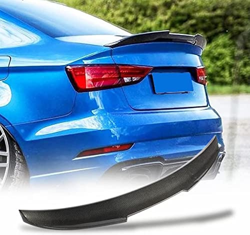 STIKY Auto Heckspoiler für Audi A3 8V Base Sline S3 RS3 Limousine 2013-2019, Spoiler Heck Flügel Lippe Heckflügel Spoilerlippe, Acrylnitril-Butadien-Styrol (ABS), Schwarz, Selbstklebend