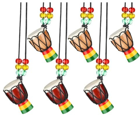 RIYAN Djembe-Trommel-Mini-Anhänger aus , klassische Halskette, Trommeln und Percussion