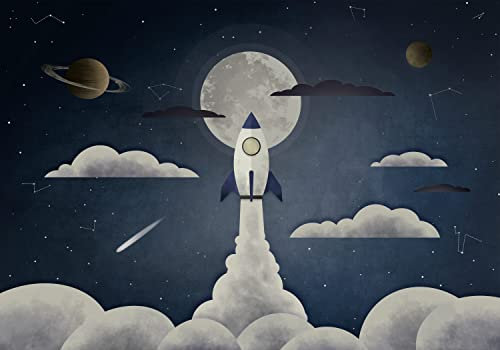 decomonkey - Papier Peint Panoramique Chambre d'Enfants 350x256 cm - Décoration murale moderne – Tapisserie décorative pour chambre salon - Enfants