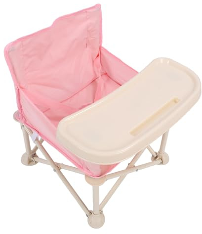 Tragbarer Baby-Strandstuhl, Outdoor-Campingstuhl mit Abnehmbarem Tablett, Faltbar, Leicht, Wasserabweisend, Kompakt, Robust für Kleinkinder, Mädchen, Ideal für Camping,