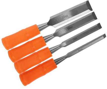 OSALADI 4pièces Outils De Sculpture Multifonctionnels Au Avec Poignée Ciseaux De Menuisier Pour Et Lame Plate