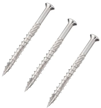 Deck Screws Stainless Steel Self-Tapping Screws Kit,High Strength Self Tapping Screws Wood Screws Flat Head Deck Screws For Decking Fence Floorboard Hard And Softwood(50mm 5X50(40PCS))