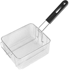 Lizhuzhuzs28 Frittierkorb Frittierkorb for Aufhängen, Kochwerkzeug, Pommes-Frites-Korb, quadratischer Frittierkorb for Chips, Zwiebelringe, Hähnchenflügel, Küche und Zuhause Friteusenkorb