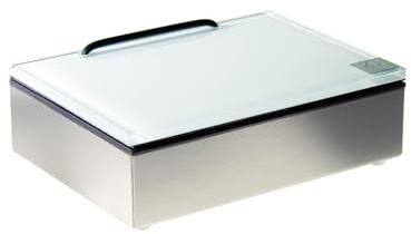 Schönbeck Design Feuchttücherbox Edelstahl (Glas Weiss/matt Geb.)