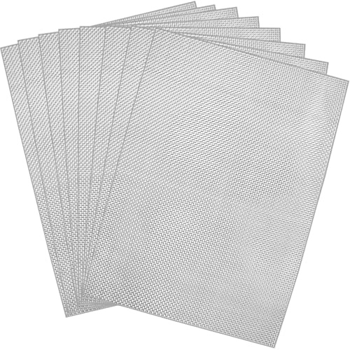 Jusdoja Drahtgitter Feinmaschig Edelstahl, 8Stk A5 Drahtgeflecht 20 Mesh | Metallgitter 1mm Masche. Als Insektenschutz, Mäusegitter, Schädlingsschutz & Lüftungsgitter.