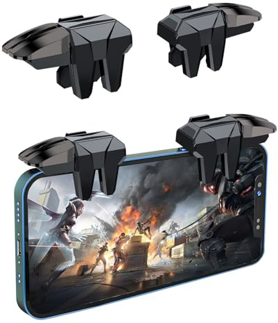 DiyGody PUBG Phone Game Controller Trigger Compatible with PUBG/Fortnitee/Call of Duty, Joystick Gamepad for iPhone & Android, Sensitive Mobile Gaming Grips, Zero Lag Fast Aim No Screen Blocking