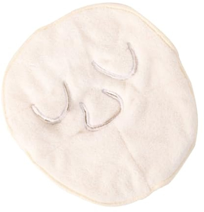 DECORNIJIA Damen Gesichtsmaske Handtuch aus Dickem Korallenfleece Kalt Warm Kompresse Elastisches Band Feuchtigkeitsspendend für Gesichtspflege und Spa Zuhause