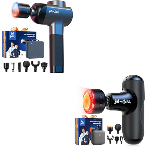 Bob and Brad Q2 Ultra Massagepistole mit Infrarot-Heizmassagekopf und Bob and Brad X6 Pro Max Massagepistole mit Wärme Kälte