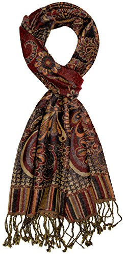 Lorenzo Cana - Herren Schal aus weicher Wolle aufwändiges Paisley Muster bunt mehrfarbig 35 cm x 160 cm Wollschal Wolltuch Herrenschal 7840211
