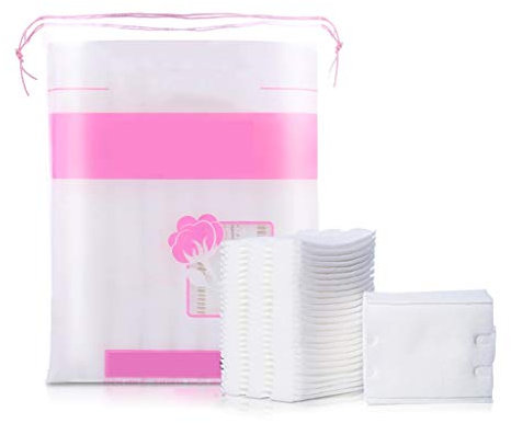 PIAOLING Tragbare Reinigungsbaumwolle Wattepad Doppelseitiges Make-up mit doppeltem Effekt Feuchtigkeitsspendendes, reinigendes Wattebausch-Entferner-Wattepad Weich Bequem (Color : White)