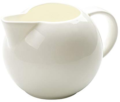 XXXXW Jarrita de Leche La Jarra de Porcelana Blanca dor café y té, Lanzador Crema, Leche Bowl, café Conjunto de la porción for la Boda/Mujeres/Regalos/Tarde Jarrita para la Leche/Salsera