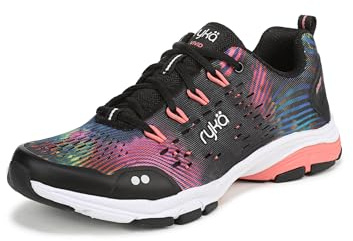 Ryka Women's Vivid RZX Cross Training Shoes Black Tie Dye 8 M