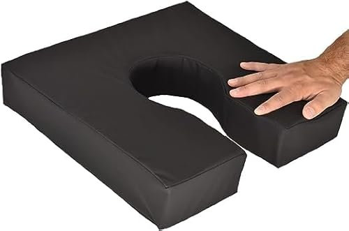 OrtoPrime Ergonomisches Antidekubitus-Kissen - Anatomischer Schaum in Hufeisenform - Sitzkissen für Rollstuhl und Sessel- steißbeinkissen für Büro - Antidekubitus-Kissen mit Steißbeinentlastung