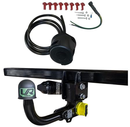 Umbra Rimorchi Barra de remolque desmontable 12N cableado compatible con Volkswagen CADDY III MAXI CADDY IV 43062/VM