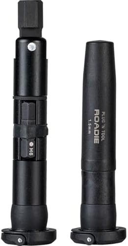 Topeak Plug'n Tool Roadie Multi-Tool – verstecktes Lenkerend-Fahrrad-Reparaturset, inklusive schlauchlosem Steckwerkzeug und Inbus-Bits, leicht, kompakt und langlebig
