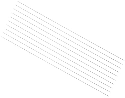 QUARKZMAN 10pz Aste Metalliche Rotondo in Acciaio, 0,5mm x 150mm Utensile Barra Tornio Acciaio ad Alta Velocità (HSS) per Tornio Ingranaggi Trapani Torni Macchine Foratura Fai Da Te