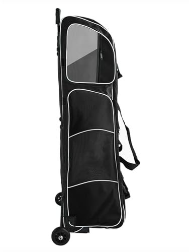 DJJYCTNM Fecht-Rolltasche, Fecht-Zugstangen-Radtasche für Maskenschwert und Fechtanzug, Verschleißfest und Wasserdicht (Color : Black)