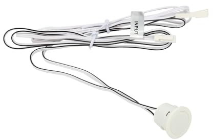 Interruttore LED Dimmer Touch Da Incasso 12V 24V 4A Con Cavo DC JACK 5.5x2.1mm, Controllo Regolazione dell'Illuminazione con Funzione di Memoria (Bianco)