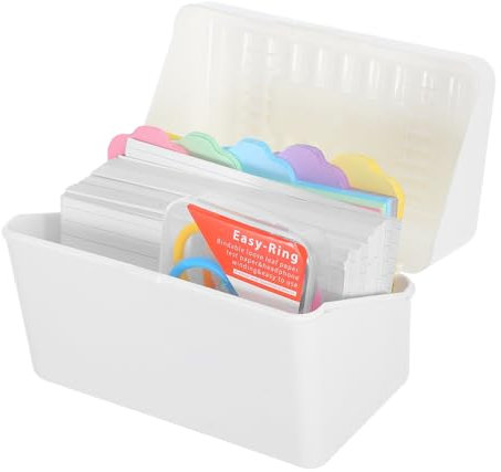 VILLCASE Karteikartenhalter Aufbewahrungsbox Bürokarten-organizer Karteikarten-organizer Elegantes Design Memokarten-kunststoffbox für Frauen