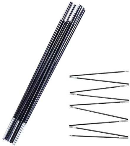 Zeltstangen-Ersatzteile, Stahl-Campingstangen, verstellbare Planenstangen, tragbar und leicht, wetterbeständige Konstruktion, 55 cm, für Outdoor-Aktivitäten oder Rucksackreisen
