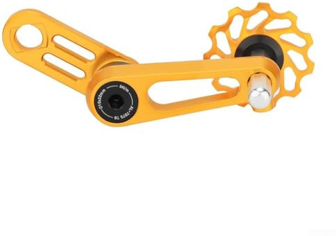 Tensor de cadena 11T para bicicletas plegables de aleación de aluminio ligero (dorado)