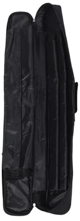 HEMOTON Étui de Queue de Billard Rembourré Antichoc en Tissu Oxford Noir, Pochette de Rangement Légère et Imperméable Multi-Poches pour Protection et Transport Facile, Accessoire Billard