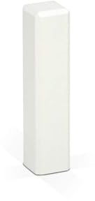 KGM Eckturm Massivholz für Sockelleisten - Weiß, 21 x 21 x 85 mm, 1 Stück | Buche, lackiert RAL9010/9016, als Innen-/Außenecke oder Verbinder, kürzbar, Sentinel-geprüft