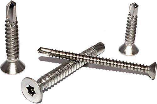 Bohrschrauben Form O mit Innensechsrund Torx und Senkkopf 4,2x38 DIN 7504 Edelstahl A2 Stückzahl 50 Schnellbauschrauben selbstschneidend