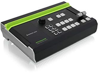 IOGEAR Upstream Pro Video Switcher 1080p/4K tragbarer/mobiler Videoproduktions-Umschalter, 3 HDMI-Eingänge, kein PC erforderlich, 6-in-1-Lösung, Dual-Live-Stream Schnellwechselmodus iPad-App aktiviert