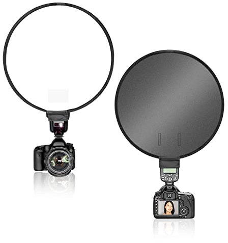 15,75 /40 cm Round Softbox Speedlite, Portable Studio Flash Diffuser Light Softbox, Speedlight Umbrella Softbox with Carrying Bag for Carry for Portrait and Product Photography