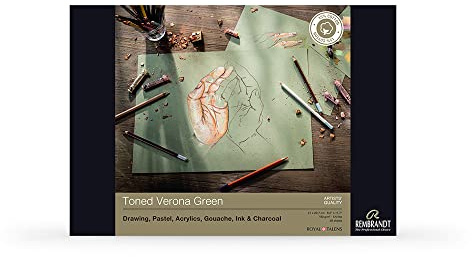 Talens Toned Verona Green, A4, 50 Blatt, 180g/m²